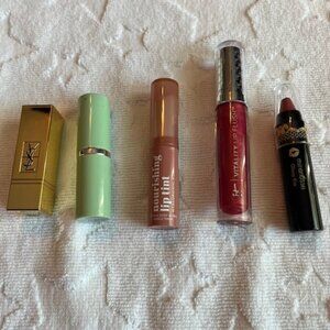Lot of 5 - Multiple Brand Lipsticks and Glosses